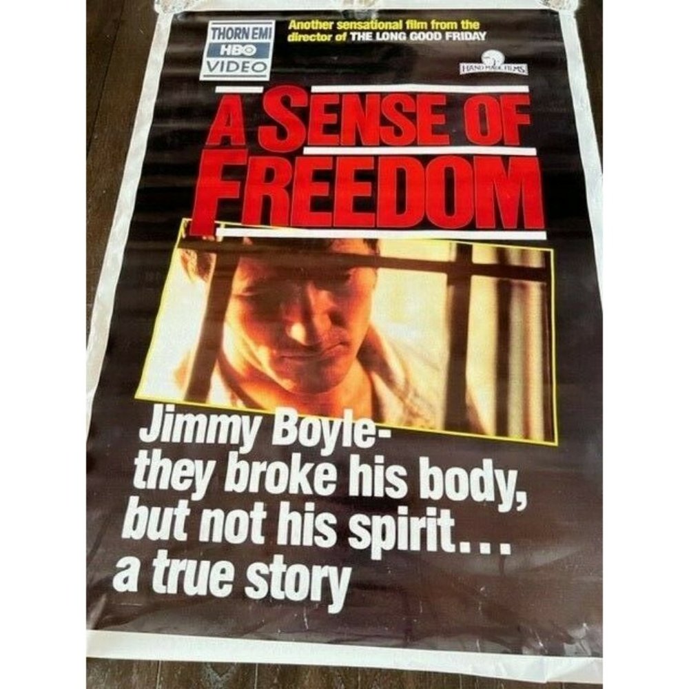 Movie Theater Cinema Poster vtg Lobby Card 1989 Jimmy Boyle Sense of Freedom HBO